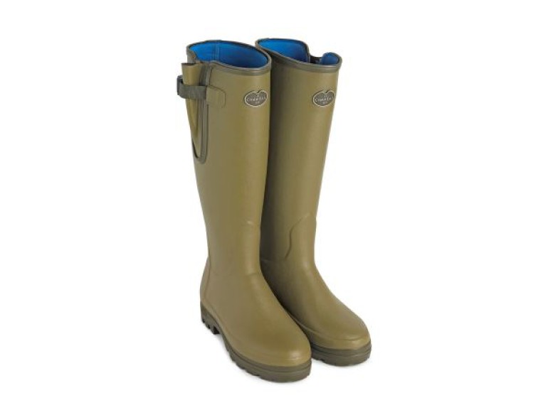 NEW LE CHAMEAU WOMEN'S VIERZONORD NEOPRENE LINED WELLINGTON BOOT