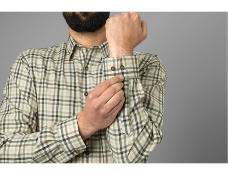NEW HARKILA MILFORD SHIRT BEECH GREEN CHECK