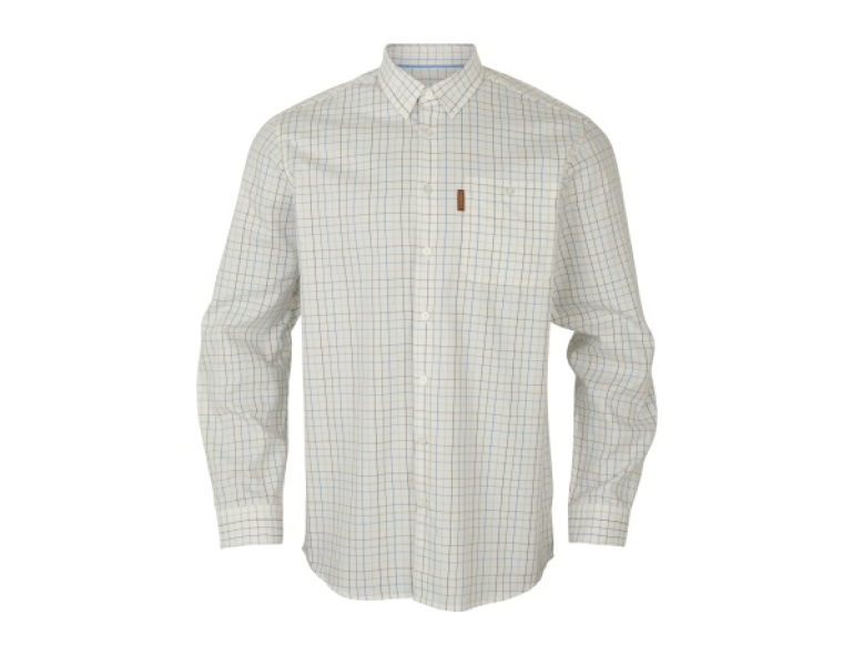 NEW HARKILA ALLERSTON LONG SLEEVED SHIRT STRONG BLUE/WHITE