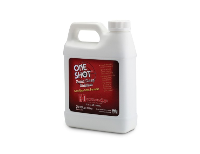 NEW HORNADY ONE SHOT SONIC CLEANING SOLUTION 1 GALLON