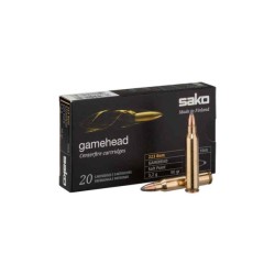 NEW SAKO 223 REM 50GRAIN GAMEHEAD 