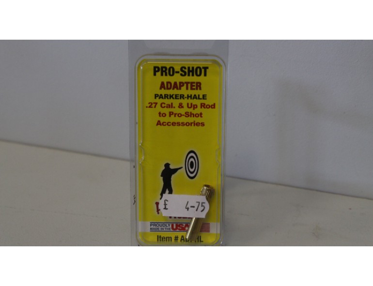 NEW PRO-SHOT ADAPTER PARKER-HALE .27 AND UP ROD TO PRO-SHOT ACCESS.