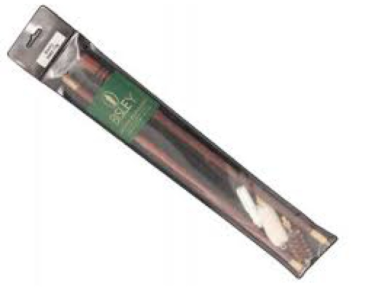 NEW BISLEY .410 GAUGE 2 PIECE WOODEN CLEANING RODS WITH PHOSP. BRONZE BRUSH AND WOOL M