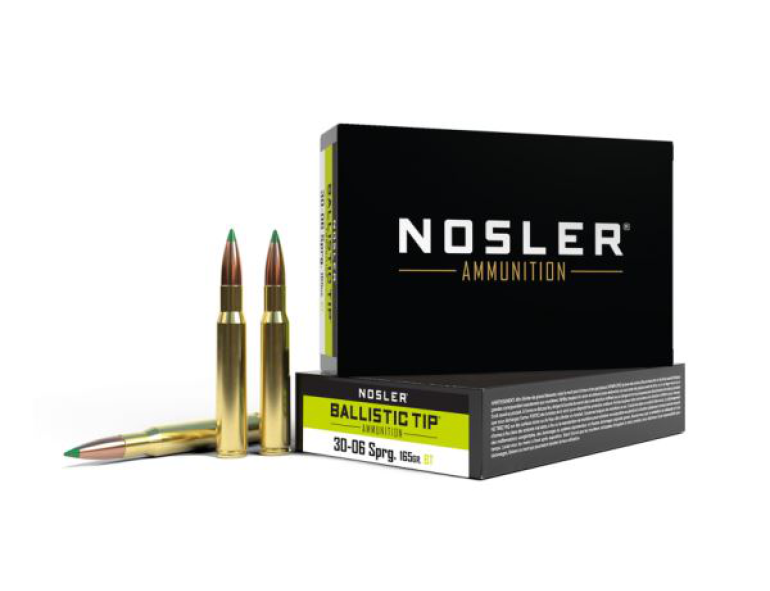 NEW NOSLER 30-06 SPRING 165 GRAIN BALLISTIC TIP