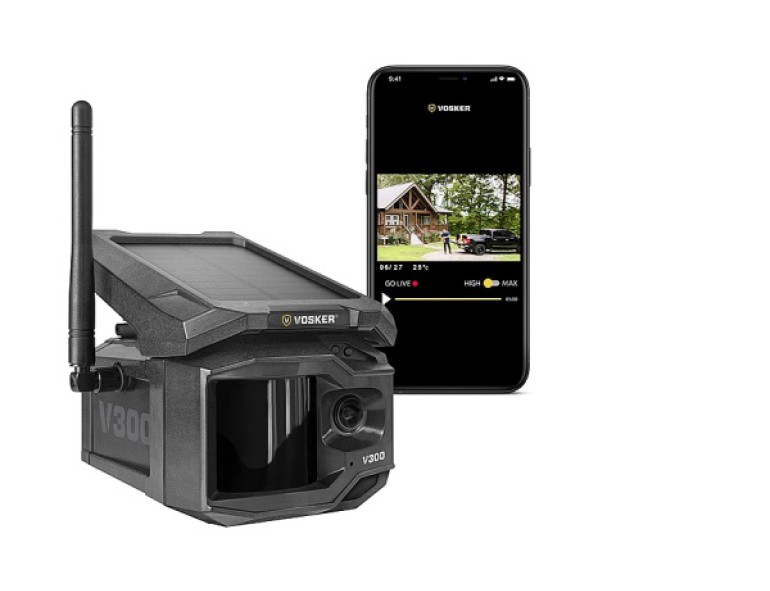 NEW VOSKER V300 LTE SOLAR CELLULAR SECURITY CAMERA BLACK