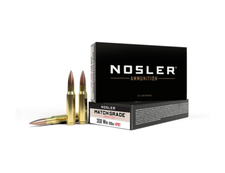 NEW NOSLER 308 168 GRAIN MATCH CC HPBT