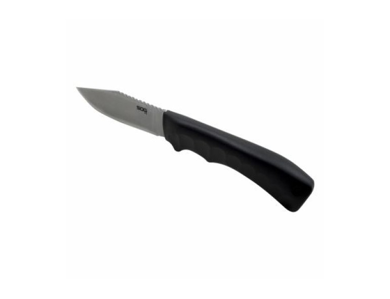 NEW SOG ACE FIXED BLADE BLACK WITH BLACK SHEATH 