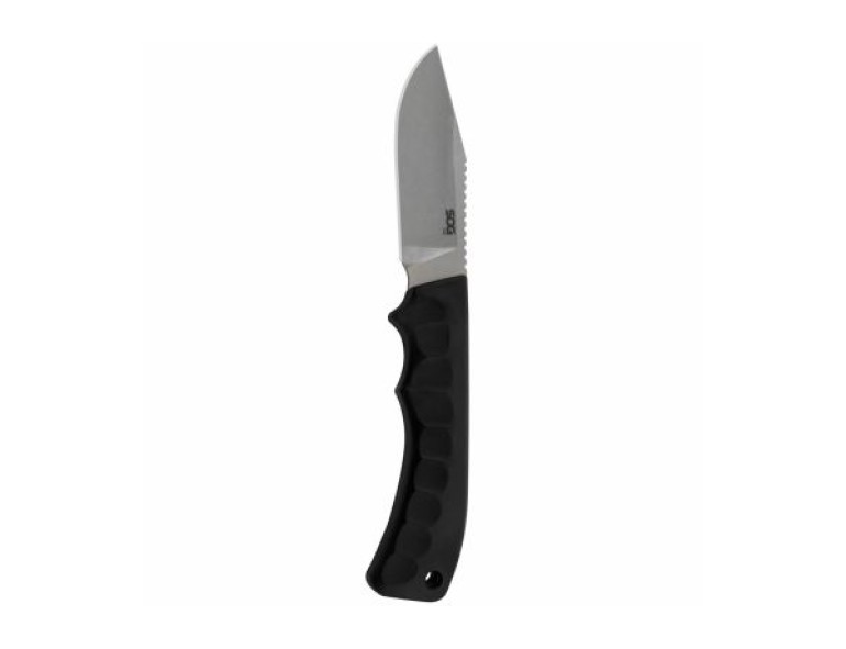 NEW SOG ACE FIXED BLADE BLACK WITH BLACK SHEATH 