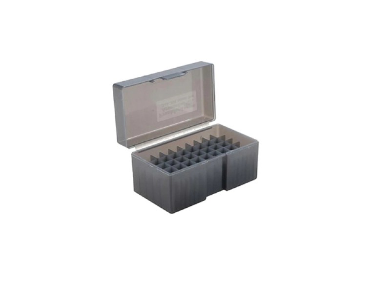 NEW FRANKFORD ARSENAL 510 HINGE TOP AMMO BOX 50 ROUND SMOKE GREY