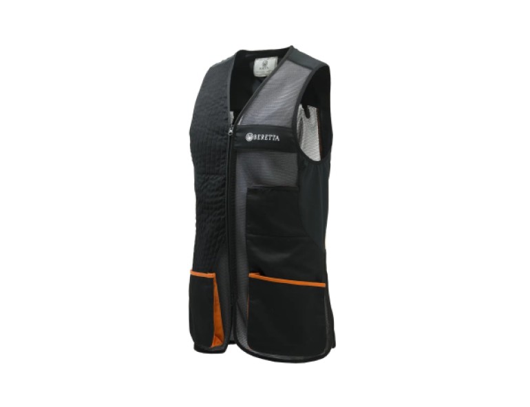 NEW BERETTA UNIFORM PRO 20.20 UNISEX VEST BLACK JET & ORANGE