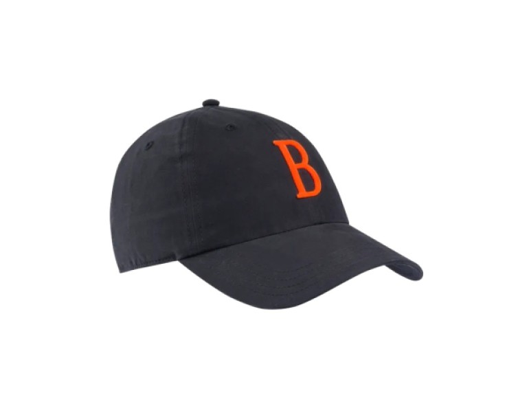 NEW  BERETTA UNISEX BIG B CAP BLACK & ORANGE
