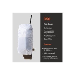 NEW VORN RAIN COVER 50 LTR SNOW WHITE