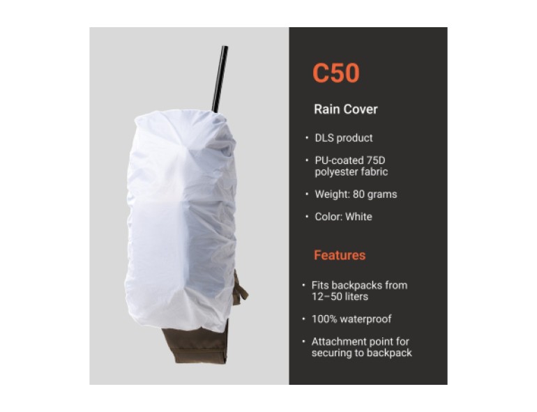 NEW VORN RAIN COVER 50 LTR SNOW WHITE