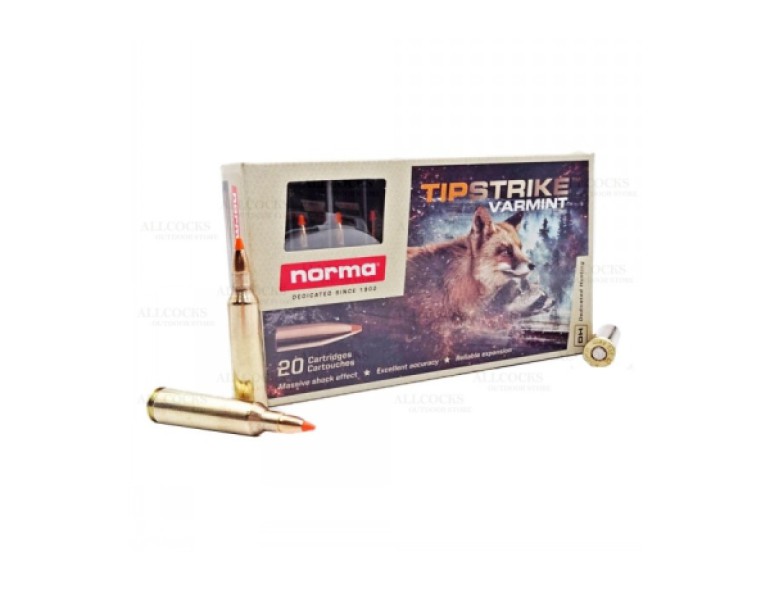 NEW NORMA 22-250 55GN TIPSTRIKE