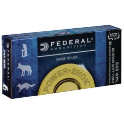 NEW FEDERAL 243 WIN 100 GRAIN POWER-SHOK SOFT POINT