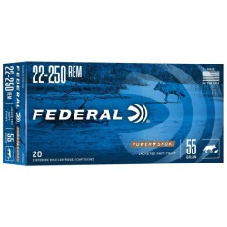 NEW FEDERAL 22-250 55 GRAIN SOFT POINT