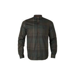 NEW HARKILA AKSE LONG SLEEVE SHIRT SHADOW BROWN