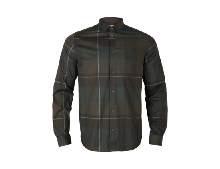NEW HARKILA AKSE LONG SLEEVE SHIRT SHADOW BROWN
