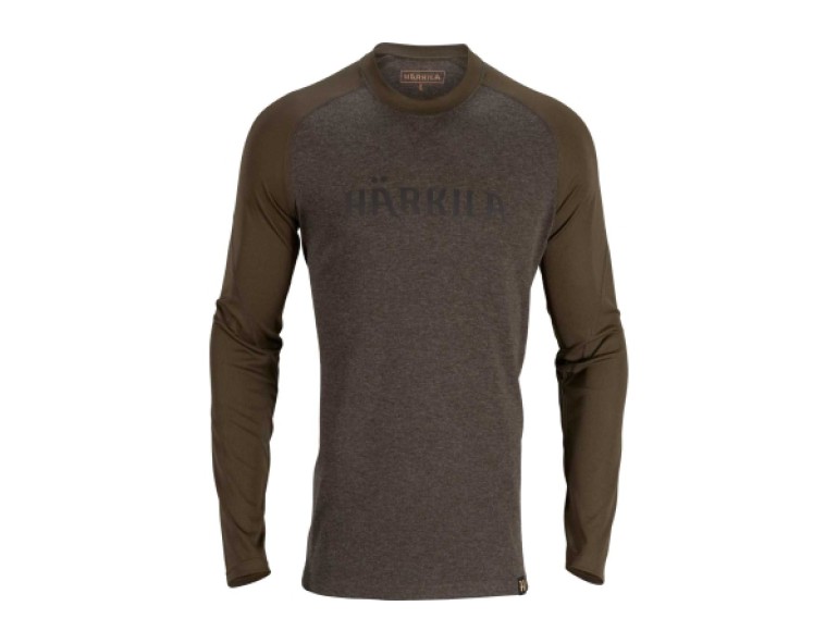 NEW HARKILA METSO LONG SLEEVED T-SHIRT WILLOW GREEN