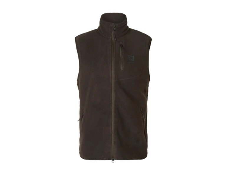 NEW HARKILA ASPIRE FLEECE WAISTCOAT SHADOW BROWN