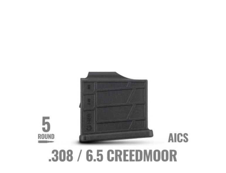 NEW MDT POLYMER MAGAZINE AICS COMPATIBLE 308/6.5CM 5 ROUND