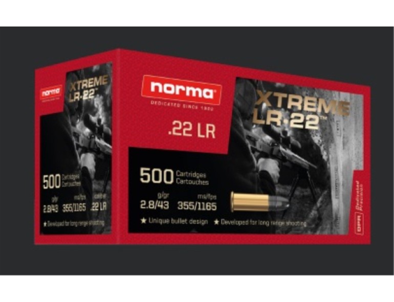 NEW NORMA 22LR XTREME LR 43 GRAIN