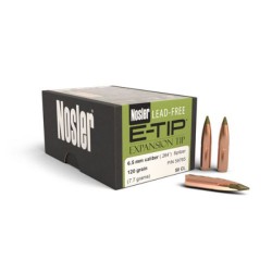 NEW NOSLER 6.5MM 120 GRAIN LEAD FREE E TIP #59765