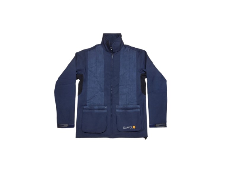 NEW CLAYCLO MENS SOFTSHELL JACKET NAVY