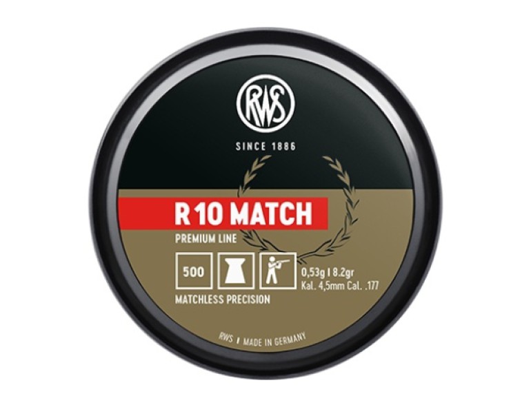 NEW RWS R10 MATCH 8.2GRAIN .177 PELLETS