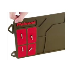 NEW RAISEEK CLEANING MAT SMALL RED/BROWN