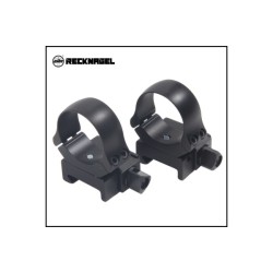 NEW RECKNAGEL TRI-NUT RINGS FOR PICATINNY 34MM 6MM- LOW
