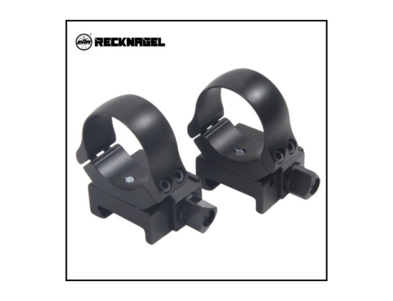 NEW RECKNAGEL TRI-NUT RINGS FOR PICATINNY 34MM 6MM- LOW