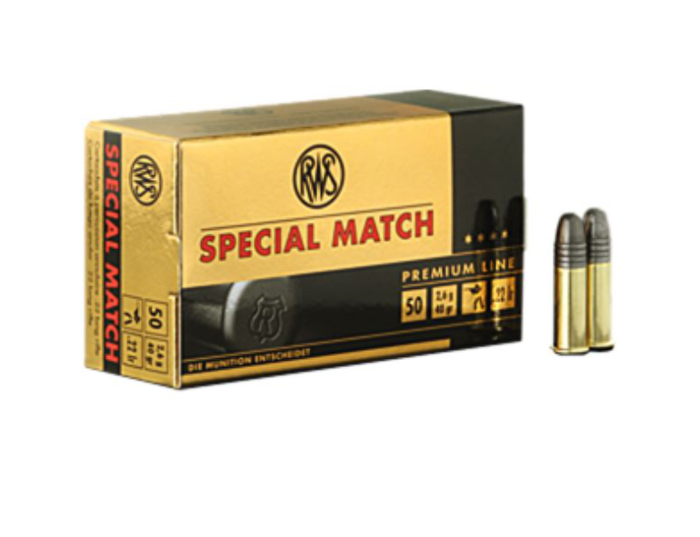 NEW RWS 22 40 GRAIN SPECIAL MATCH