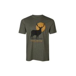 NEW SEELAND STAG FEVER T-SHIRT GREEN MELANGE