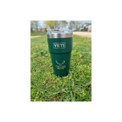 NEW YETI RAMBLER TUMBLER BLACK FOREST GREEN STACKABLE 20OZ THE STALKING SHOW 2026