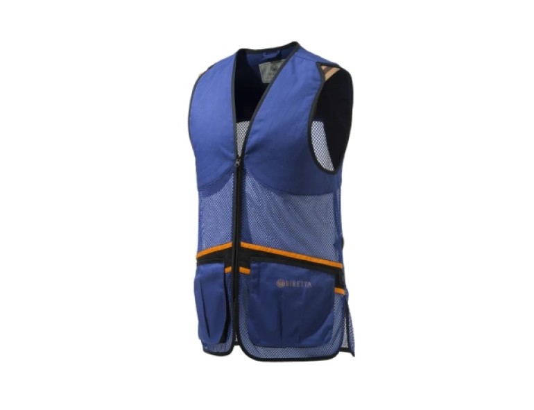 NEW BERETTA UNISEX FULL MESH VEST BLUE BERETTA