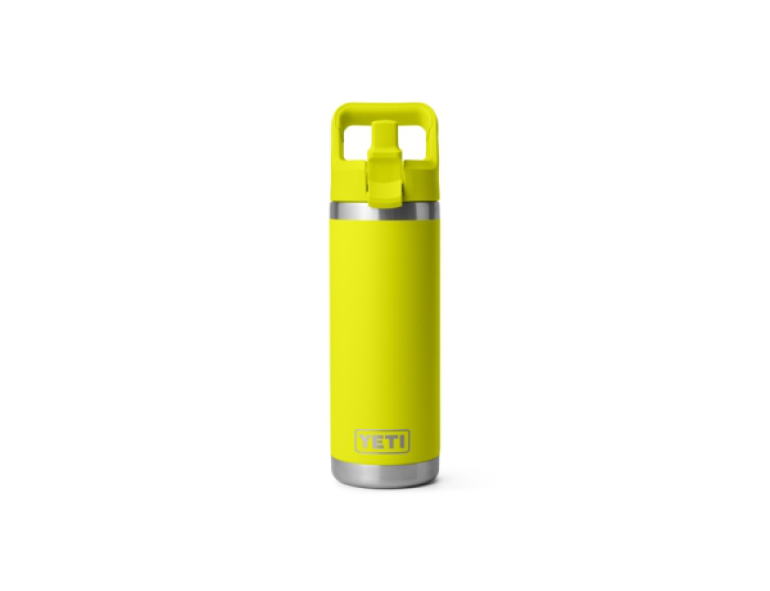 NEW YETI RAMBLER BOTTLE COLOUR STRAW CAP 18OZ